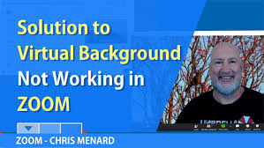 A solid teal color alone makes the design stand out. Troubleshooting Zoom Virtual Background Not Working Chris Menard Training