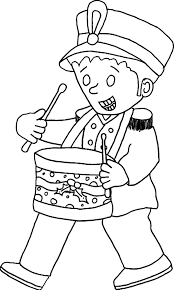 Published in tidings of comfort and joy. Drummer Boy Wear Officer Uniform Coloring Pages Kids Play Color