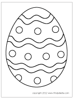 Easter eggs are 6, high quality (300 dpi) allows to resize them without loosing quality. Printable Easter Egg Templates For Coloring Glittering Painting Etc Easter Egg Template Easter Egg Coloring Pages Easter Egg Crafts