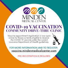Weekly Covid 19 Vaccination Clinics Begin At Minden Medical Center March 4 Minden Medical Center