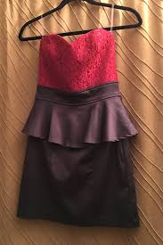 Trixxi Black Red Strapless Dress Free Shipping