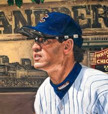 Ryne Sandberg, "Second To None" 30x45 ORIG, Auto Sandberg