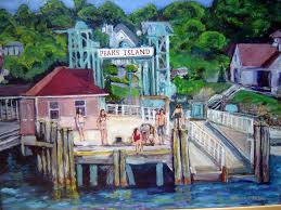 Peaks island is the most populous island in casco bay, maine. 16 X 20 Painting Titled Jumping In Peak S Island Maine Peaks Island Coastal Prints Travel Usa
