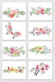 Hand Painted Watercolor Beautiful Flower Vector Png Images Png Free Download Pikbest Flower Crown Drawing Flower Drawing Flower Clipart