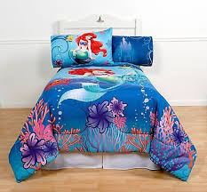 Disney Magical Little Mermaid Twin Comforter Children Bed Blanket Decoration Kids Twin Bedding Sets Kids Bedding Sets Toddler Bed Set