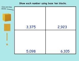 smartboard interactive place value base ten blocks