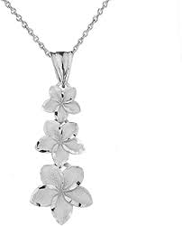 Aloha beautiful 😊 thanks for wandering here. Amazon Com Elegant Sterling Silver Hawaiian Plumeria Flowers Charm Pendant Necklace 16 Claddagh Clothing Shoes Jewelry