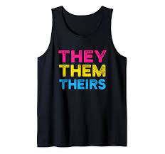 Amazon.com: They, Them, Theirs - Pan Pansexual LGBT Pride Tank Top :  Clothing, Shoes & Jewelry