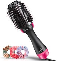 I need to brush my curly hair before shampooing now with this brush is painless and fast thank you for wonderful product. Amazon Com Hair Dryer Brush Blow Dryer Brush With Ion Generator Hair Dryer And Styler For Salon Results Ceramic Coating For Fast Drying Perfect Hair Dryer And Volumizer For All Hair Types Health