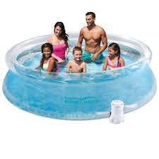 Garden Swimming Pool Family Kids Above Ground Inflated Water Filter Pump Amp Cover Blow Up Pool Inflatable Pool Pool