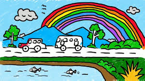 Belajar mewarnai tugu monas dan pelangi gambar untuk anak anak learn. 18 Gambar Pemandangan Pelangi Untuk Anak Tk Terbagus Lingkar Png