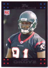 Amobi Okoye 2007 Topps Rookie #347