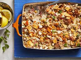 Lists 100 ground lamb recipes. Mediterranean Lamb Casserole Recipe Myrecipes