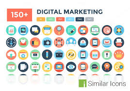 150 Premium Digital Marketing Seo Icons Set Marketing Icon Graphic Design Tips Webpage Design