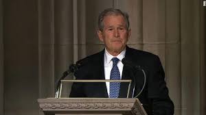 Campaigning on a theme of compassionate conservatism and promising to restore honor and dignity to the office of. George W Bush Recounts His Father S Last Words Cnn Video