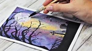 Check spelling or type a new query. Halloween Witch Watercolor Paint Tutorial Youtube