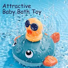 Munchkin white hot inflatable duck safety baby bath tub. Baby Bath Toy For Toddler Floating Water Sprinkler Bathtub Swimming Pool Toy With 3 Replaceable Spray Accessories Buy Online At Best Prices In Pakistan Daraz Pk