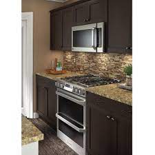 Hampton Bay Edson Shaker Assembled 15x30x12 5 In Wall Cabinet In Dusk Cm1530w Dk The Home Depot Brown Kitchen Cabinets Espresso Kitchen Cabinets Backsplash Kitchen Dark Cabinets