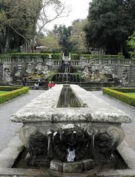 Water Runs Through Table Used To Chill And Float Bottles Of Wine Villa Lante Italian Garden Renaissance Gardens Landscape Design