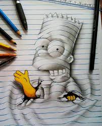 16 Year Old Artist Creates 3d Doodles That Leap Off The Page 3d Drawings Notebook Drawing Cool Drawings