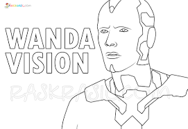 Push pack to pdf button and download pdf coloring book for free. Wandavision Coloring Pages New Images Free Printable