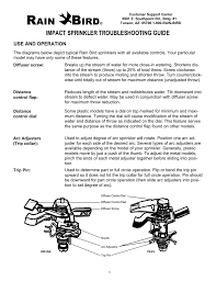 Rain Bird P5r Use And Care Manual Manualzz Com