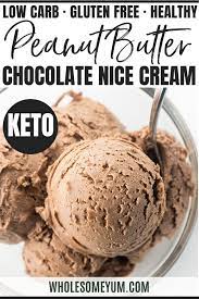 Chocolate Peanut Butter Nice Cream Recipe 5 Ingredients Nice Cream Recipe Low Carb Recipes Dessert Nice Cream
