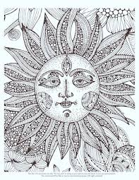 Sun moon stars space planet coloring page printable adult kleuren voor volwassenen färbung für erwachsene coloriage pour adultes colorare per adulti para colorear para adultos раскраски для взрослых omalovánky pro dospělé colorir para adultos färgsätta. Pin On Projects To Try