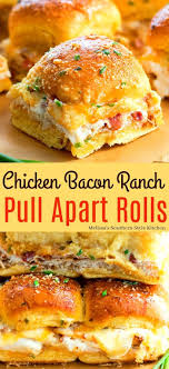 chicken bacon ranch pull apart rolls chickenbaconranch chicken pullapartrolls bread appetizers food re chicken thights recipes recipes appetizer recipes