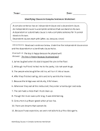 englishlinx com sentences worksheets complex sentences worksheets complex sentences combining sentences