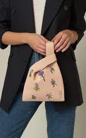 leather floral mini shopper by hayward pf19 moda operandi leather floral fabric bags fabric bag