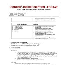 Mempertahankan suasana agar tetap kondusif dalam berbagai situasi. Contoh Job Description Karyawan Contoh Oi