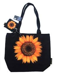 Black And Yellow Totes Black And Yellow Sunflower Harold Feinstein Tote Bag Handbag And Coin Purse Bags Purses Tote Bag