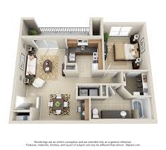 Our One Bedroom One Bathroom A3 Floor Plan This Layout Features A Built In Desk In The Dining Area Small House Plans Sims House Design Apartment Layout
