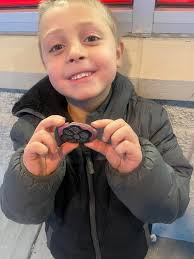 Just wanted to say thank you to whomever left this at the trading post in  the heights. My mom LOVED hunting for rocks and trading. We lost her  unexpectedly last year, and