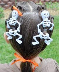 Easy Halloween Hairstyles For Kids School Short And Long Hair Crazy Hair Crazy Hair Days Halloween Hair