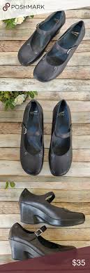 Dansko Clogs Black With Buckle Strap And Grommets Dansko