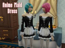 For modern anime fans, this death note cc mod will give you three different types of new shirts based on the popular anime series . The Sims Resource Anime Maid Dress