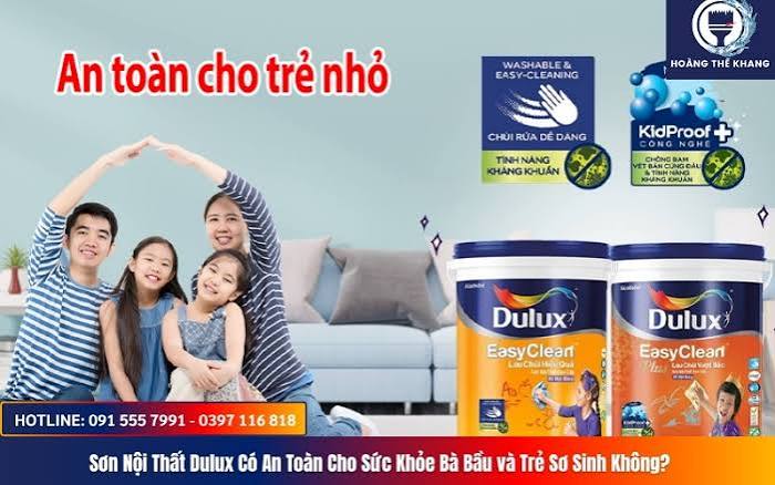 Sơn Nội Thất Dulux Có An Toàn Cho Sức Khỏe Bà Bầu và Trẻ Sơ Sinh Không? - Sơn nước Gò Công Hoàng thế Khang