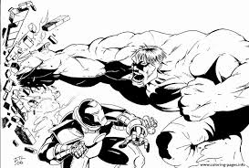 Free printable ironman coloring pages are a fun way for kids of all ages to develop creativity, focus, motor skills and color recognition. Hulk Vs Iron Man S For Adulte32f Coloring Pages Printable