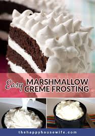 Marshmallow Creme Frosting Recipe Marshmallow Creme Marshmallow Creme Frosting Desserts