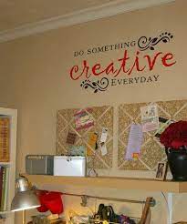Black Dark Red Creative Quote Wall Decal Daily Deals For Moms Babies And K Craft Room Craft Room Organization Scrapbook Room