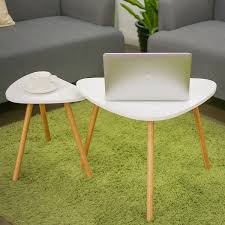 Coffee table features choose a coffee table that fits your style and your needs. White Set Of 2 Homfa Nesting Coffee End Tables Modern Furniture Decor Round Side Table For Living Room Balcony Home And Office Tables Home Urbytus Com