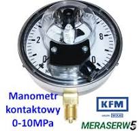 Manometr 0-10MPa styki EM3