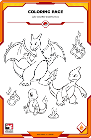 color these fire type pokemon coloring sheets cartoon pages coloriages de potato king