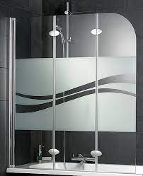 Badewannen faltwand duschabtrennung duschwand 141 x 132 cm 3 platten faltbar. Schulte D3354 Badewannenfaltwand 3 Teilig Echtglas Liane