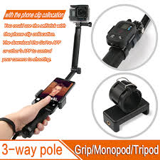 Customising your gopro with your camera in landscape orientation, swipe down to access to a power outlet and fully charged. Monopie Plegable De 3 Vias Para Camara Gopro Soporte De Tripode Para Gopro Hero 10 9 8 7 6 5 4 3 3 Aliexpress Productos Electronicos