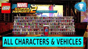 Complete the following challenges to unlock the corresponding vehicle. Lego Marvel Super Heroes 2 All Characters Vehicles Unlocked Complete Grid Youtube