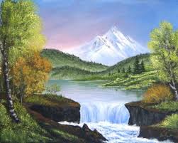 Icanvas.com has been visited by 10k+ users in the past month 12 Waterfall Paintings Ideas Waterfall Paintings Waterfall Landscape Paintings