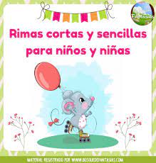 Fichas De Rimas Para Ninos Hoja 1 Rimas Cortas Para Ninos Rimas Cortas Rimas Infantiles